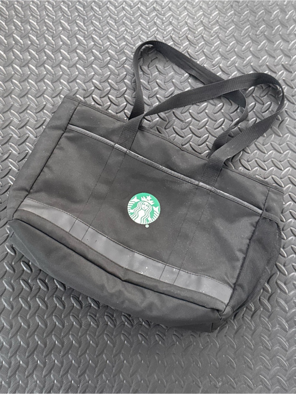 Starbucks Black Tote with Green Siren Logo